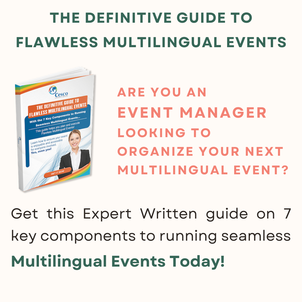 Download your Multilingual Event Guide