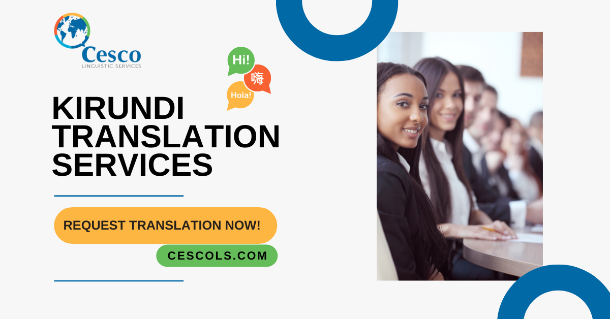 Kirundi Translation Services Cesco Linguistic Services